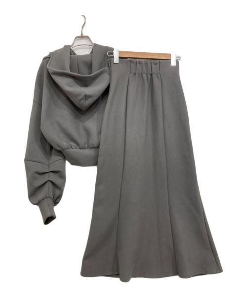 Snidel（スナイデル）Snidel (スナイデル) Sustainaスウェットsetup グレー サイズ:SIZE0の古着・服飾アイテム