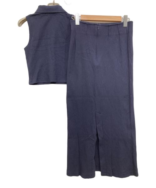 Snidel（スナイデル）Snidel (スナイデル) ポロカットセットアップ ネイビー サイズ:SIZE1の古着・服飾アイテム