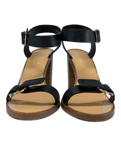 Salvatore Ferragamo（サルヴァトーレ フェラガモ）Salvatore Ferragamo (サルヴァトーレ フェラガモ) ヒールサンダル ブラウン サイズ:SIZE6の古着・服飾アイテム