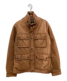 Eddie Bauer（エディーバウアー）の古着「カウレザージャケット」｜ブラウン