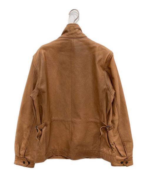 Eddie Bauer（エディーバウアー）Eddie Bauer (エディーバウアー) カウレザージャケット ブラウン サイズ:Sの古着・服飾アイテム