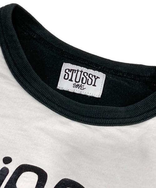 stussy（ステューシー）stussy (ステューシー) ラグランカットソー ホワイト サイズ:Sの古着・服飾アイテム