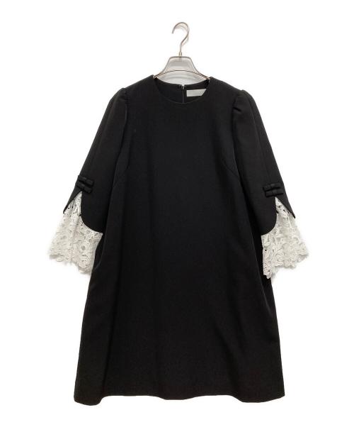 CELFORD（セルフォード）CELFORD (セルフォード) レースカフドレス ブラック サイズ:SIZE38の古着・服飾アイテム
