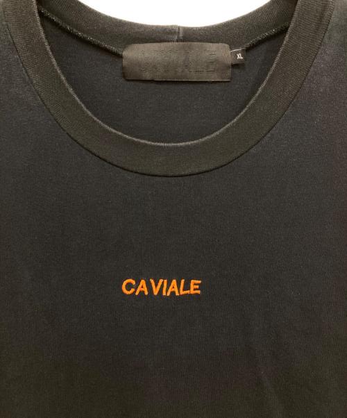 CAVIALE（カヴィアーレ）CAVIALE (カヴィアーレ) ビッグシルエットTシャツ ブラック サイズ:XLの古着・服飾アイテム