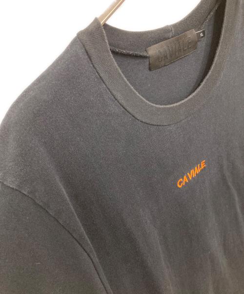 CAVIALE（カヴィアーレ）CAVIALE (カヴィアーレ) ビッグシルエットTシャツ ブラック サイズ:XLの古着・服飾アイテム