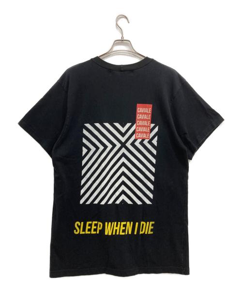 CAVIALE（カヴィアーレ）CAVIALE (カヴィアーレ) ビッグシルエットTシャツ ブラック サイズ:XLの古着・服飾アイテム