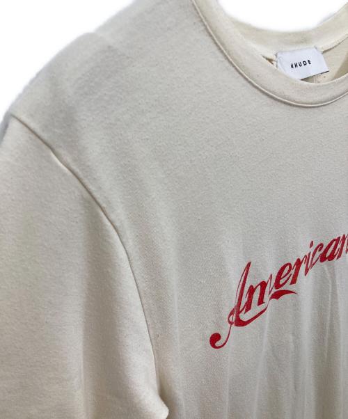 RHUDE（ルード）RHUDE (ルード) American Idle T Shirt ホワイト サイズ:Sの古着・服飾アイテム
