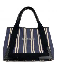 BALENCIAGA（バレンシアガ）の古着「NAVY CABAS S/キャンバストートバッグ」｜ネイビー