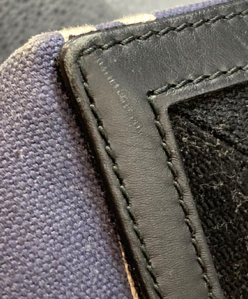 BALENCIAGA（バレンシアガ）BALENCIAGA (バレンシアガ) NAVY CABAS S/キャンバストートバッグ ネイビーの古着・服飾アイテム