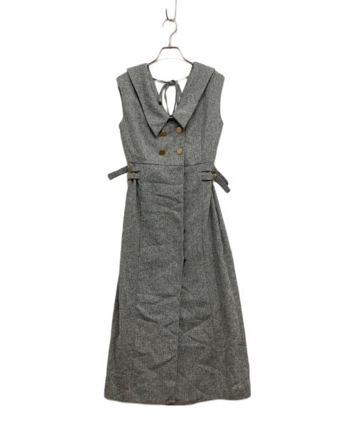 Lily Brown（リリーブラウン）Lily Brown (リリーブラウン) カラーデザインダブルブレストワンピース ブルー サイズ:SIZE0の古着・服飾アイテム