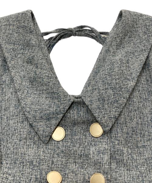 Lily Brown（リリーブラウン）Lily Brown (リリーブラウン) カラーデザインダブルブレストワンピース ブルー サイズ:SIZE0の古着・服飾アイテム