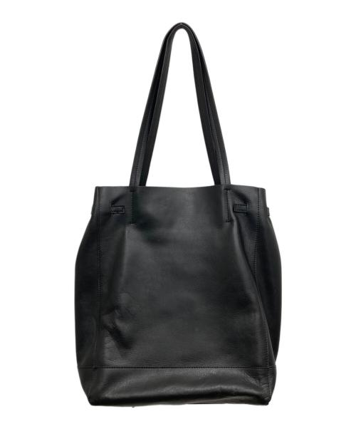 J.PRESS（ジェイプレス）J.PRESS (ジェイプレス) レザートートバッグ ブラックの古着・服飾アイテム