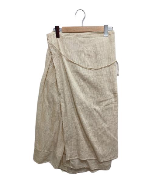 45R（フォーティファイブ・アール）45R (フォーティファイブ・アール) ラップスカート ホワイト サイズ:SIZE 2の古着・服飾アイテム