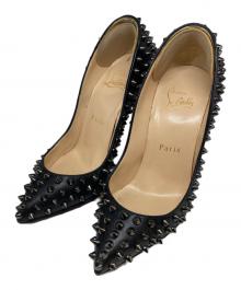 Christian Louboutin（クリスチャン・ルブタン）の古着「ピンヒールスタッズパンプス」｜ブラック