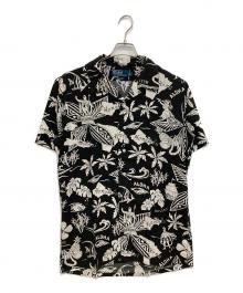 POLO RALPH LAUREN（ポロ・ラルフローレン）の古着「レーヨンアロハシャツ」｜ブラック