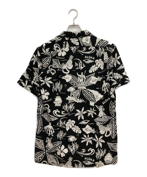 POLO RALPH LAUREN（ポロ・ラルフローレン）POLO RALPH LAUREN (ポロ・ラルフローレン) レーヨンアロハシャツ ブラック サイズ:Lの古着・服飾アイテム
