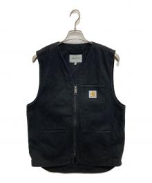 Carhartt WIP（カーハート ワーク イン プログレス）の古着「WORK VEST/ダック地ワークベスト」｜ブラック