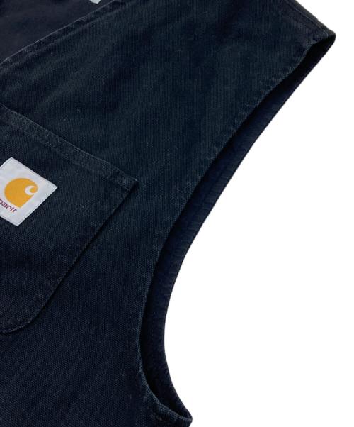 Carhartt WIP（カーハート ワーク イン プログレス）CARHARTT WIP (カーハート ワーク イン プログレス) WORK VEST/ダック地ワークベスト ブラック サイズ:Sの古着・服飾アイテム