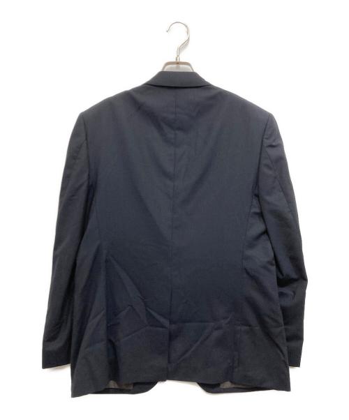 ERMENEGILDO ZEGNA（エルメネジルド・ゼニア）ERMENEGILDO ZEGNA (エルメネジルド・ゼニア) ウールセットアップスーツ ブラック サイズ:AB6 未使用品の古着・服飾アイテム