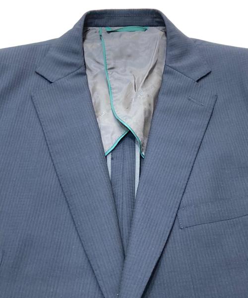 ERMENEGILDO ZEGNA（エルメネジルド・ゼニア）ERMENEGILDO ZEGNA (エルメネジルド・ゼニア) ウールセットアップスーツ ブラック サイズ:AB6 未使用品の古着・服飾アイテム