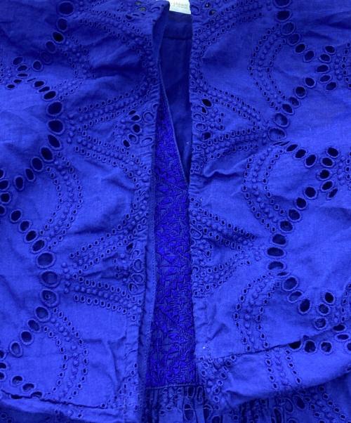 ne quittez pas（ヌキテパ）ne quittez pas (ヌキテパ) Cotton Voile Dot Hemla Dress パープル サイズ:Mの古着・服飾アイテム