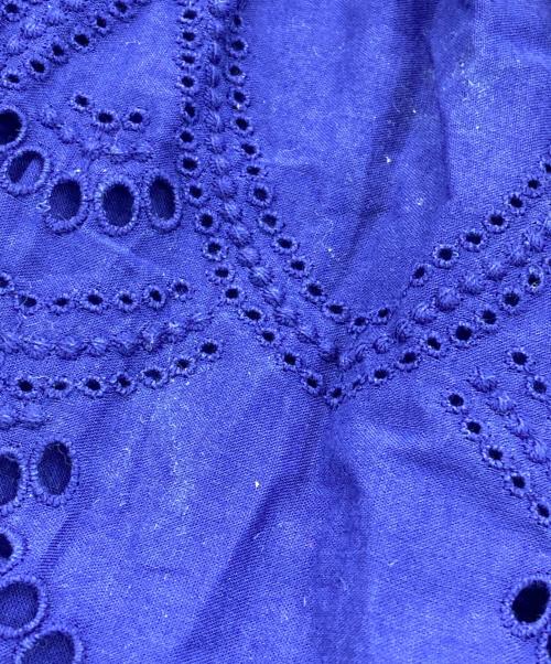 ne quittez pas（ヌキテパ）ne quittez pas (ヌキテパ) Cotton Voile Dot Hemla Dress パープル サイズ:Mの古着・服飾アイテム