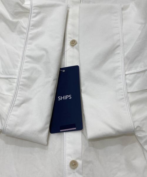 SHIPS（シップス）SHIPS (シップス) シャツワンピース ホワイト サイズ:FREE 未使用品の古着・服飾アイテム