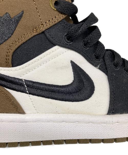 NIKE（ナイキ）NIKE (ナイキ) AIR JORDAN 1 MID SE カーキ サイズ:23.5の古着・服飾アイテム