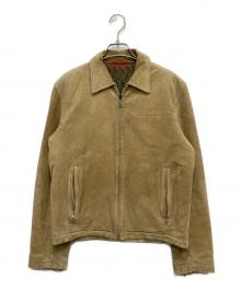PAUL SMITH（ポールスミス）の古着「レザージップアップジャケット」｜ベージュ