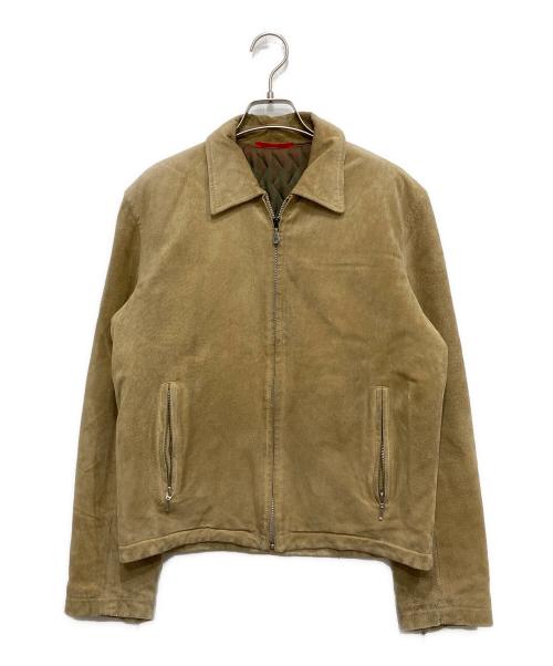 PAUL SMITH（ポールスミス）PAUL SMITH (ポールスミス) レザージップアップジャケット ベージュ サイズ:Mの古着・服飾アイテム