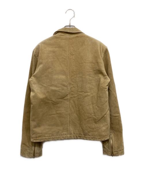 PAUL SMITH（ポールスミス）PAUL SMITH (ポールスミス) レザージップアップジャケット ベージュ サイズ:Mの古着・服飾アイテム