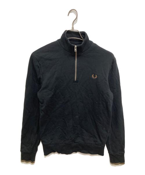 FRED PERRY（フレッドペリー）FRED PERRY (フレッドペリー) ハーフジップスウェット ブラック サイズ:Sの古着・服飾アイテム