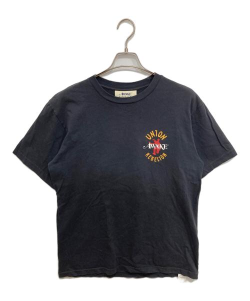 AWAKE（アウェイク）AWAKE (アウェイク) UNION (ユニオン) Rebelion Tee/プリントTシャツ ブラック サイズ:Mの古着・服飾アイテム