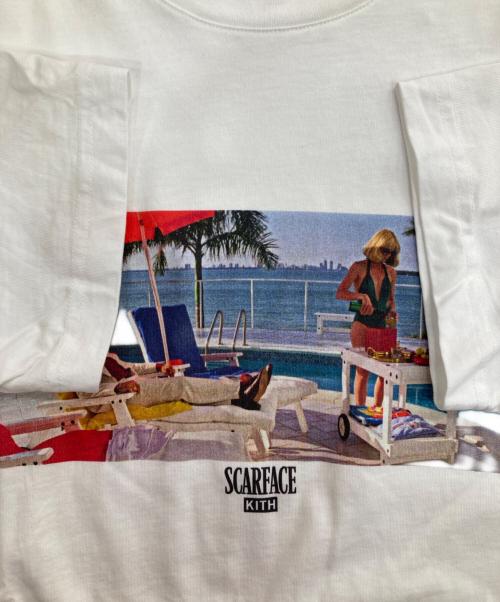 KITH（キス）KITH (キス) SCARFACE (スカーフェイス) Just Us Tee/プリントTシャツ ホワイト サイズ:Sの古着・服飾アイテム