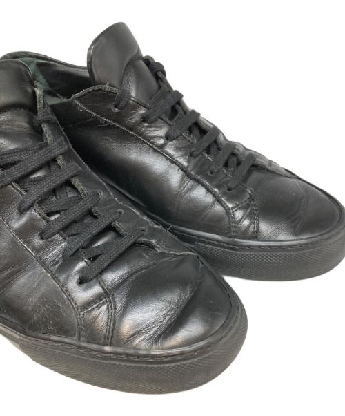 COMMON PROJECTS（コモンプロジェクツ）COMMON PROJECTS (コモンプロジェクツ) Achilles ローカットレザースニーカー ブラック サイズ:SIZE39(24.5)の古着・服飾アイテム