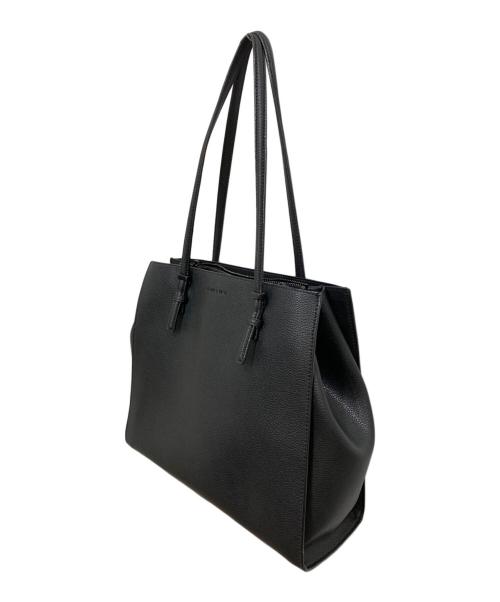 CHARLES & KEITH（チャールズアンドキース）CHARLES & KEITH (チャールズアンドキース) クラシックダブルハンドル トートバッグ ブラックの古着・服飾アイテム