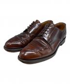 Crockett & Jones×BARNEYS NEWYORKクロケット＆ジョーンズ×バーニーズ・ニューヨーク）の古着「ONSLOWコードバンＵチップシューズ」｜ブラウン