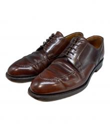 Crockett & Jones×BARNEYS NEWYORK（クロケット＆ジョーンズ×バーニーズ・ニューヨーク）の古着「ONSLOWコードバンＵチップシューズ」｜ブラウン