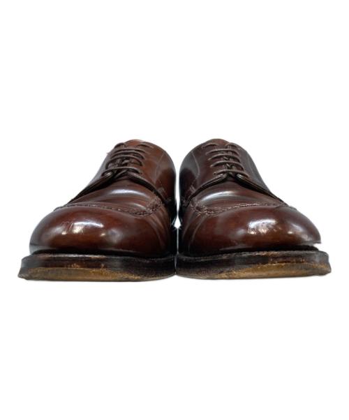 Crockett & Jones（クロケット＆ジョーンズ）Crockett & Jones (クロケット＆ジョーンズ) BARNEYS NEWYORK (バーニーズ・ニューヨーク) ONSLOWコードバンＵチップシューズ ブラウン サイズ:SIZE 8Dの古着・服飾アイテム