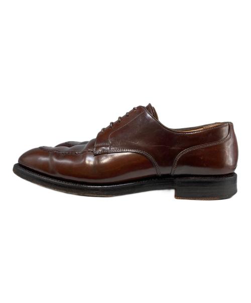 Crockett & Jones（クロケット＆ジョーンズ）Crockett & Jones (クロケット＆ジョーンズ) BARNEYS NEWYORK (バーニーズ・ニューヨーク) ONSLOWコードバンＵチップシューズ ブラウン サイズ:SIZE 8Dの古着・服飾アイテム