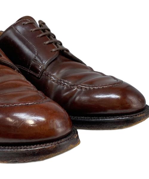 Crockett & Jones（クロケット＆ジョーンズ）Crockett & Jones (クロケット＆ジョーンズ) BARNEYS NEWYORK (バーニーズ・ニューヨーク) ONSLOWコードバンＵチップシューズ ブラウン サイズ:SIZE 8Dの古着・服飾アイテム