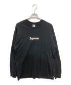 SUPREMEシュプリーム）の古着「Box Logo L/S Tee/ボックスロゴ長袖カットソー」｜ブラック
