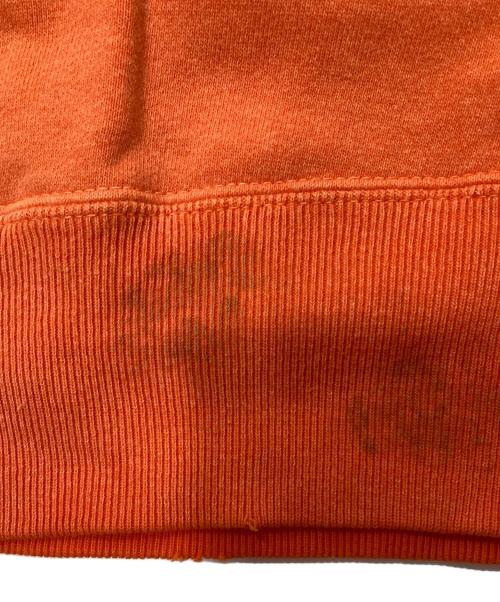 SAINT MICHAEL（セントマイケル）SAINT MICHAEL (セントマイケル) CREW N SWEAT/プリントスウェット オレンジ サイズ:XLの古着・服飾アイテム