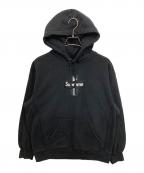 SUPREMEシュプリーム）の古着「Cross Box Logo Hooded Sweatshirt/ボックスロゴプルオーバーパーカー」｜ブラック
