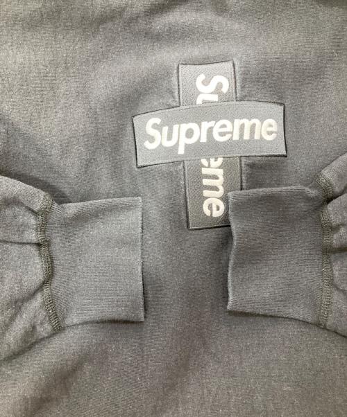 SUPREME（シュプリーム）Supreme (シュプリーム) Cross Box Logo Hooded Sweatshirt/ボックスロゴプルオーバーパーカー ブラック サイズ:Lの古着・服飾アイテム