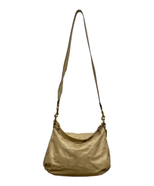 COACH（コーチ）COACH (コーチ) ターンロック2WAYバッグ ベージュの古着・服飾アイテム