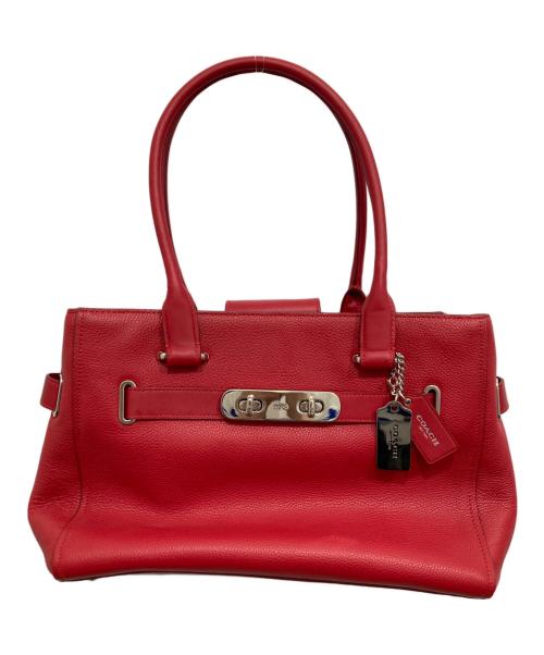 COACH（コーチ）COACH (コーチ) トートバッグ レッドの古着・服飾アイテム