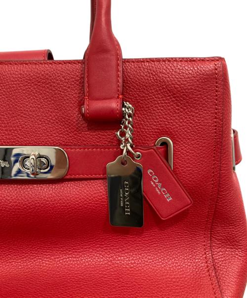 COACH（コーチ）COACH (コーチ) トートバッグ レッドの古着・服飾アイテム