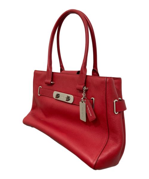 COACH（コーチ）COACH (コーチ) トートバッグ レッドの古着・服飾アイテム