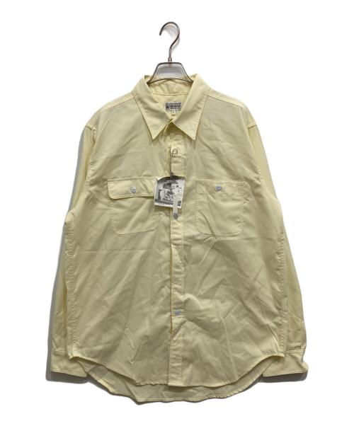 Engineered Garments WORKADAY（エンジニアドガーメンツ ワーカーデイ）Engineered Garments WORKADAY (エンジニアドガーメンツ ワーカーデイ) 長袖ワークシャツ イエロー サイズ:Lの古着・服飾アイテム